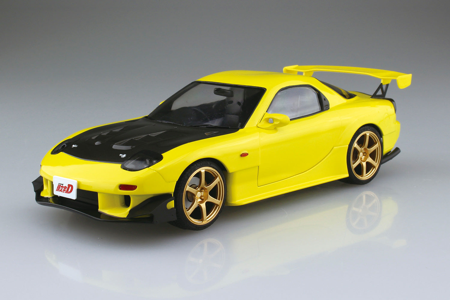 Aoshima 1/24 Initial D Takahashi Keisuke FD3S RX-7 Model Kit - Project D Last Battle Version (Pre-Painted) | Anime Car Collection, Gift for Racing Fans, Japanese Anime Decor