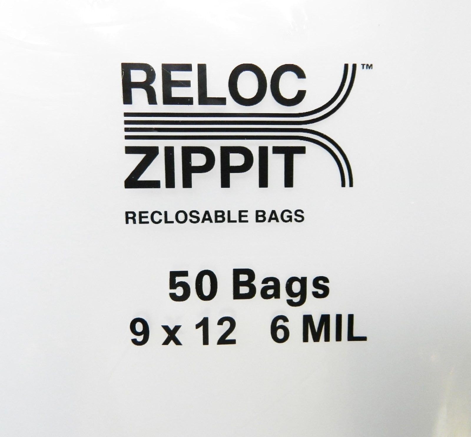 50 Heavy Duty 6 Mil Clear Reclosable Zippit Bags 9
