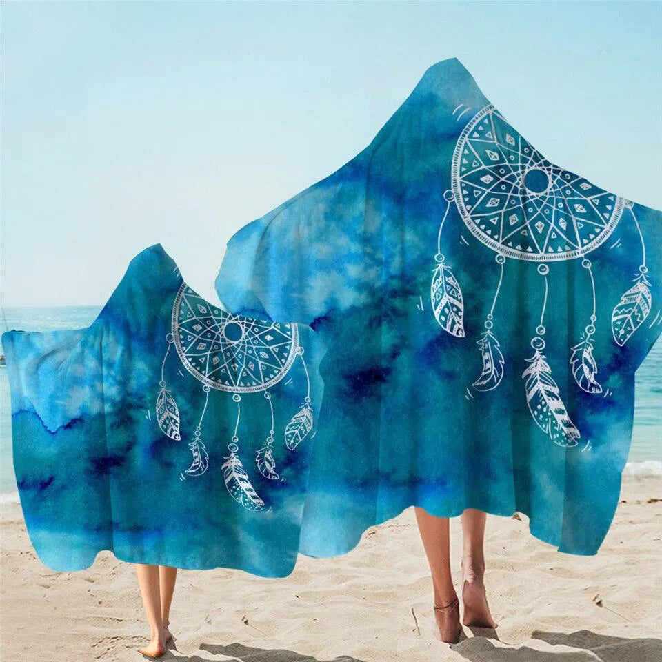 Ocean Dreaming Hooded Towel for Kids - Soft & Absorbent Baby Bath Towel with Cute Hood - Perfect for Beach, Pool & After Bath Wrap
