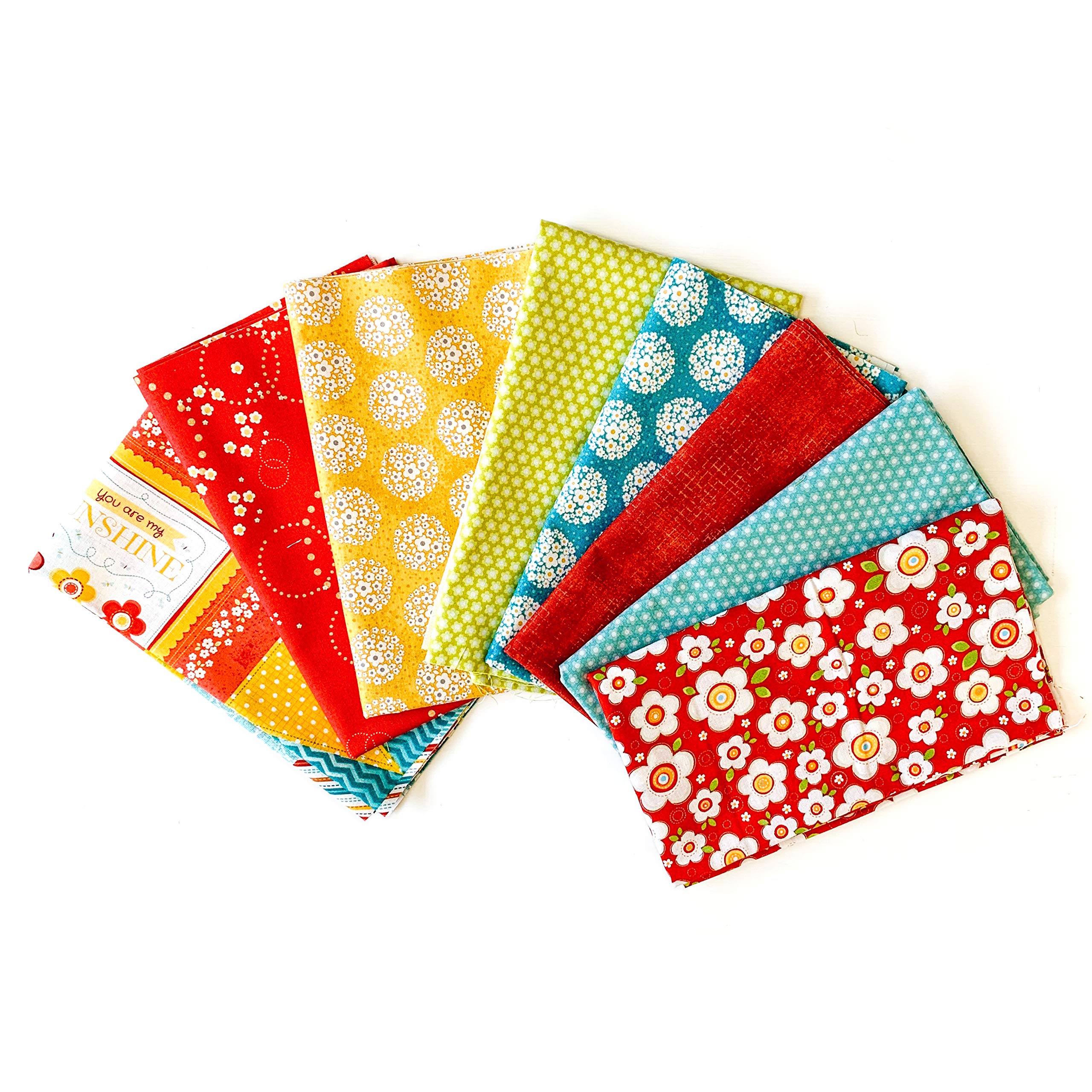 Juicy Fruit Half Yard Fabric Combo Pack for Quilting - Premium Cotton Fabric Bundle for DIY Quilts, Sewing Projects & Home Decor - Perfect for Patchwork, Baby Blankets & Crafting