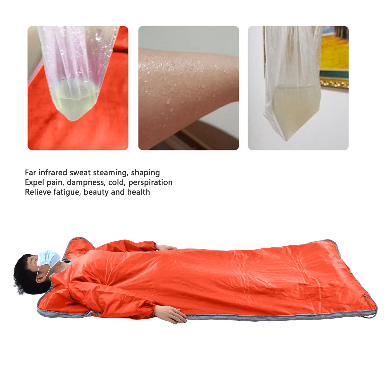 ZZMFORE Infrared Sauna Blanket with Digital Control - Portable Far Infrared Heating Blanket with Sleeves, Waterproof & Sweat Proof for Home Spa, Detox, Weight Loss & Relaxation - Perfect for Post-Workout Recovery & Stress Relief
