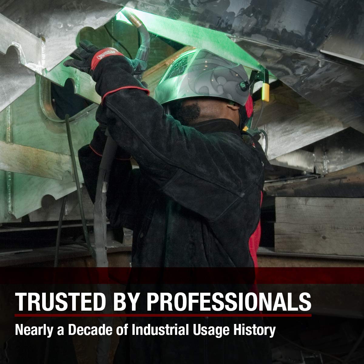 Lincoln Electric Heavy Duty Leather Welding Jacket - XL Size (K2989-XL) | Flame Resistant Workwear for High Amperage & Overhead Welding | Perfect for Industrial, Construction & Metal Fabrication Work
