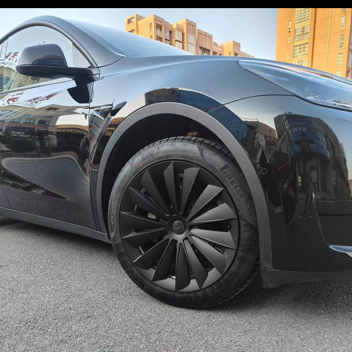 Tesla Model Y 19-Inch Gemini Wheel Hubcaps - Durable Rim Protectors for Enhanced Style & Protection | Perfect for Daily Commute, Road Trips & All-Weather Driving