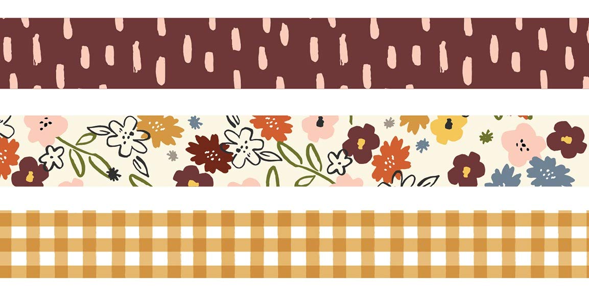 Simple Stories Cozy Days Washi Tape Set - 12 Rolls Decorative Paper Tape for Scrapbooking, Journaling, DIY Crafts | Perfect for Bullet Journals, Gift Wrapping & Home Decor