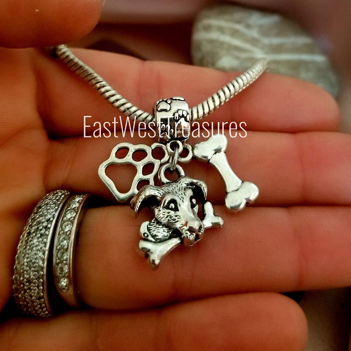 Jack Russell Terrier Charm Bracelet & Necklace Set - Cute Dog Jewelry Gift for Women - Perfect for Pet Lovers, Birthday & Anniversary Presents