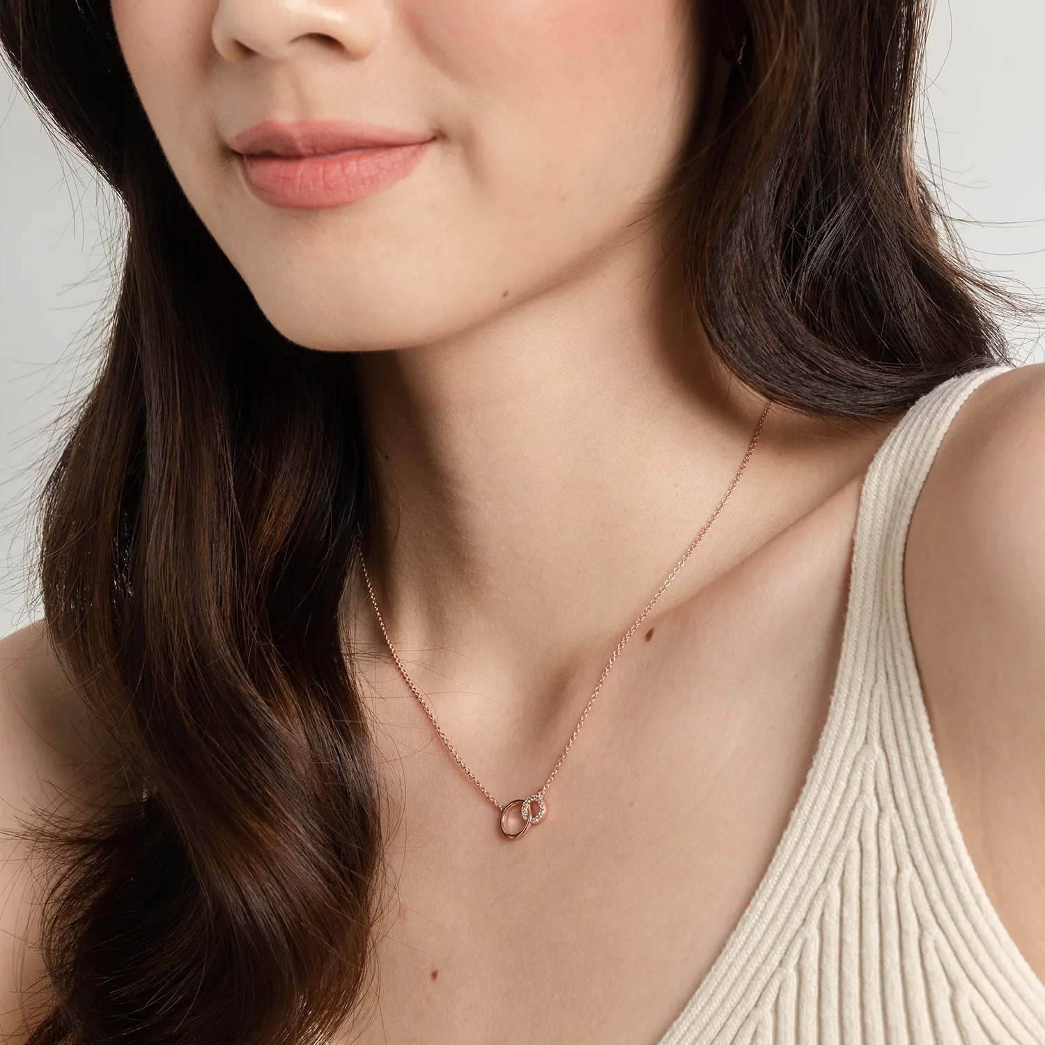 Rose Gold Constance Necklace - Elegant Dainty Pendant for Women | Perfect for Valentine's Day, Anniversary & Everyday Wear