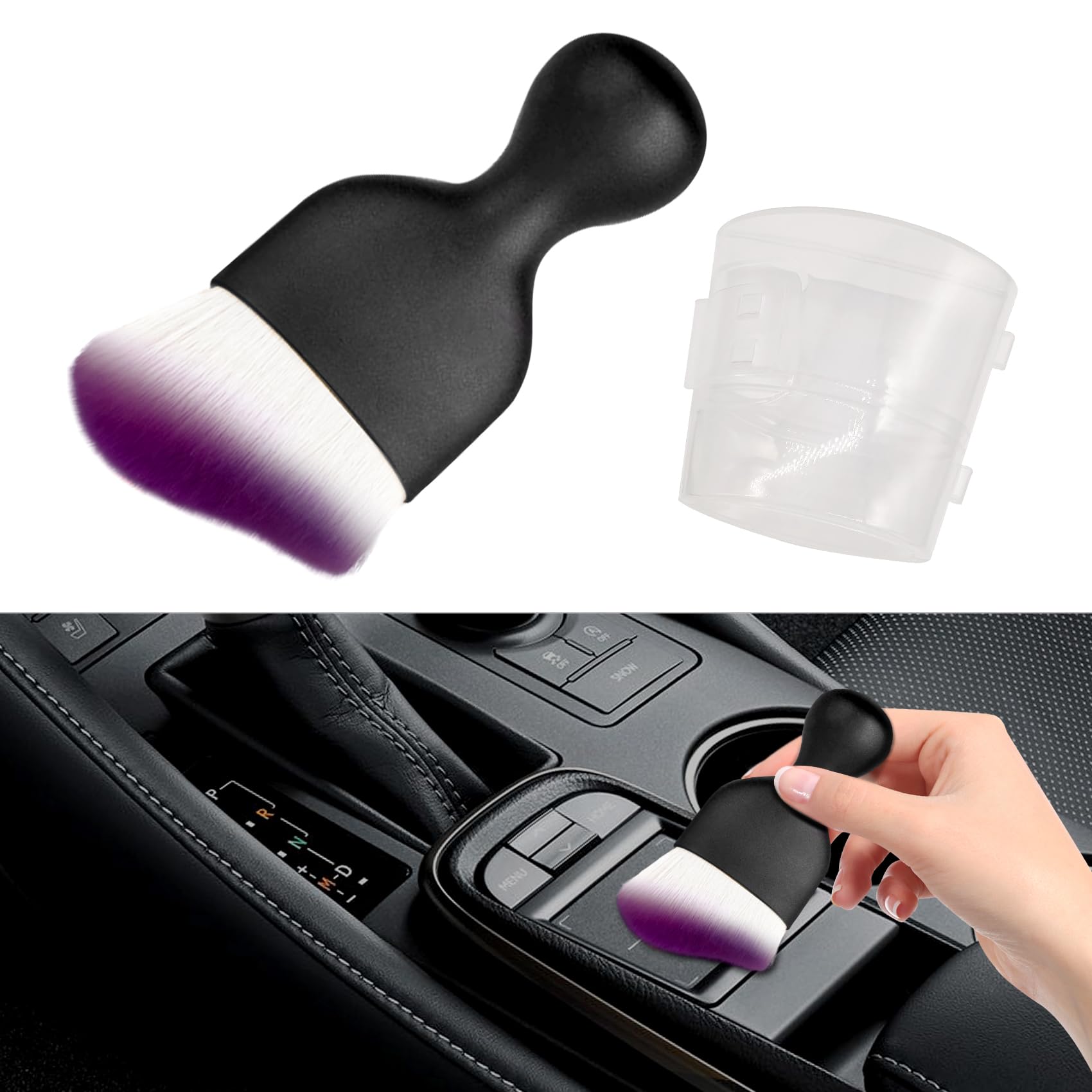 HAOBO Super Soft Car Dust Brush - 1Pcs Interior & Exterior Cleaning Brush for Cars, Air Vents, Leather Seats & Computers | Perfect for Auto Detailing, Home & Office Cleaning