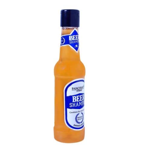 **Panchvati Herbals Beer Hair Shampoo 180ml - Damage-Free, Voluminous & Shiny Hair Treatment for Men & Women - Perfect for Daily Use & Hair Repair**    *(Use Case: Ideal for dry, damaged, or frizzy hair to restore softness, shine, and bounce.)*