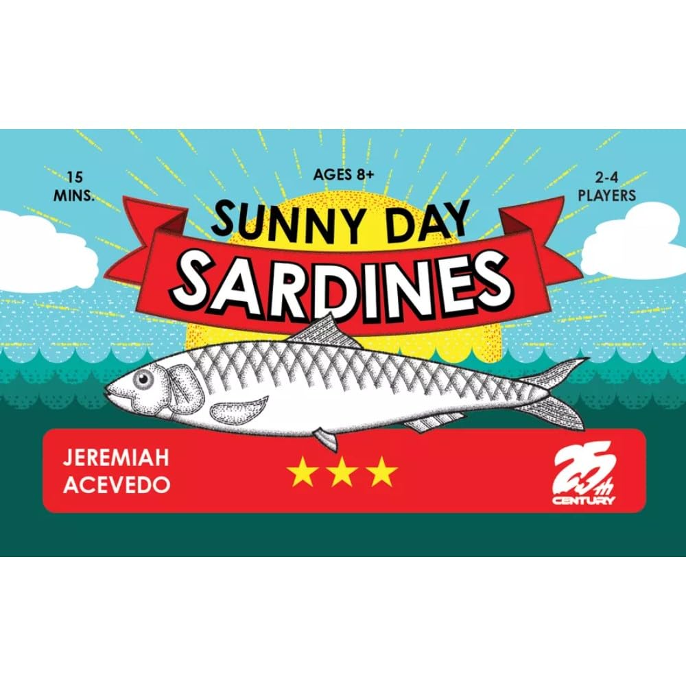 Sunny Day Sardines Card Game - Travel Size for 2-4 Players | Portable Mint Tin | Perfect for Camping & Road Trips