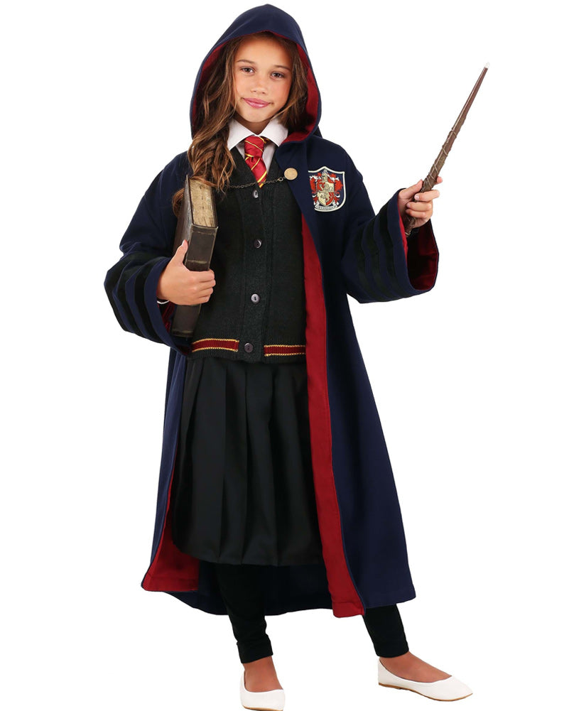 Authentic 1920s Style Harry Potter Gryffindor Robe Costume for Kids - Perfect for Halloween, Cosplay & Themed Parties