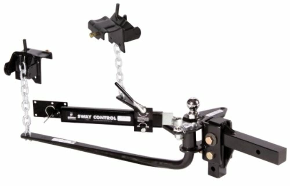 Husky 31986 Round Bar Weight Distribution Hitch - 600 lb Tongue Weight Capacity for Towing Trailers & Boats | Heavy-Duty Towing Solution for RVs & Campers