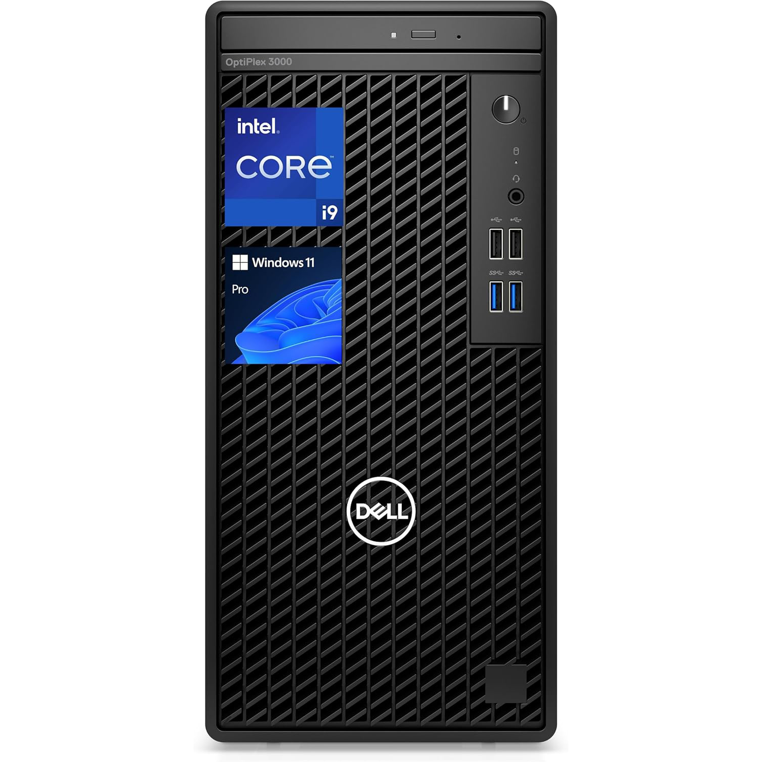 Dell OptiPlex 3000 Business Tower Desktop Computer - Intel Core i9-12900K Processor, 8GB DDR4 RAM, 256GB PCIe SSD, Intel UHD Graphics, Ubuntu OS (Black) - Perfect for Office Workstations, Small Business Computing & Home Office Setups