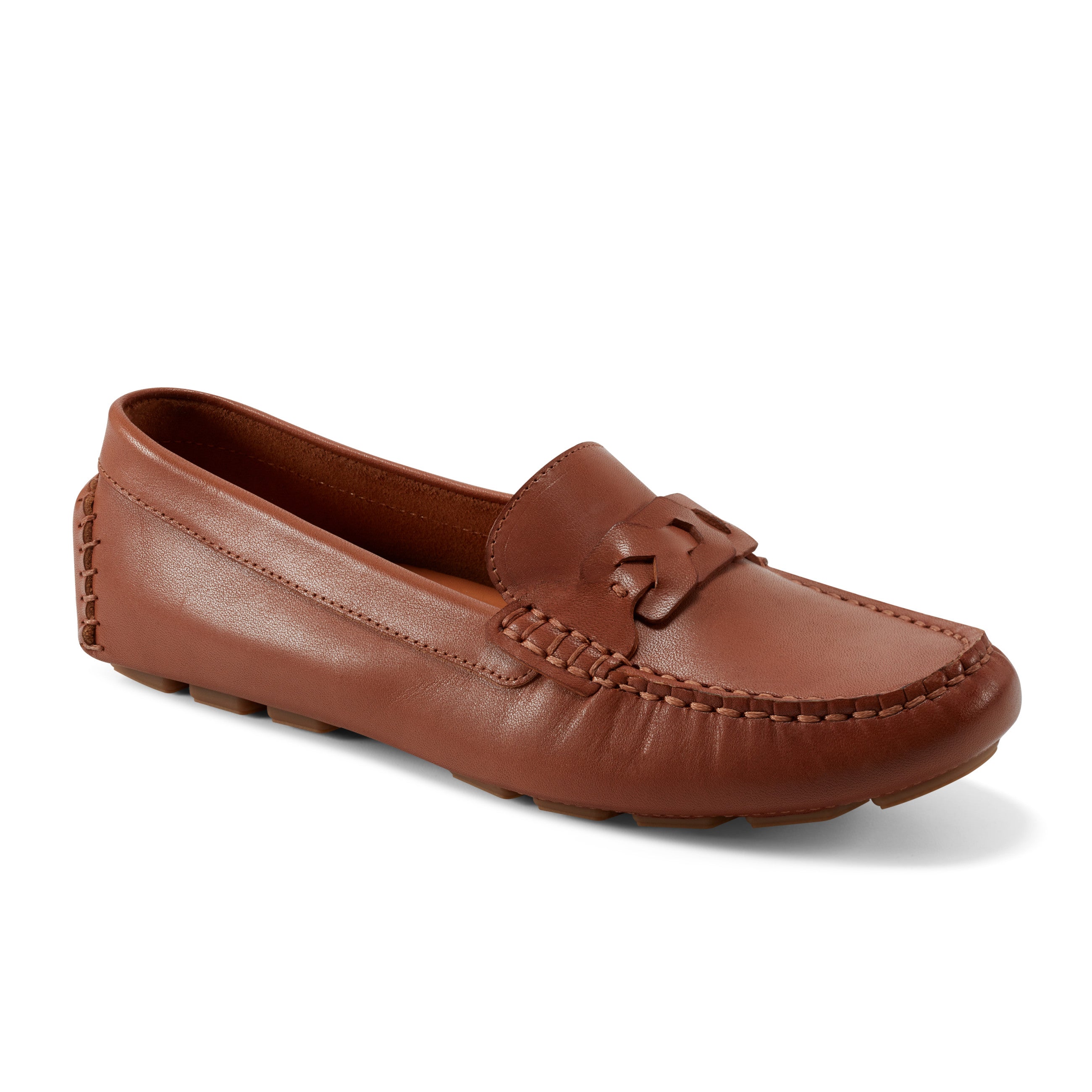 Women's Blara Almond Toe Slip-On Loafers - Comfortable Casual Flat Shoes for Work, Office & Everyday Wear