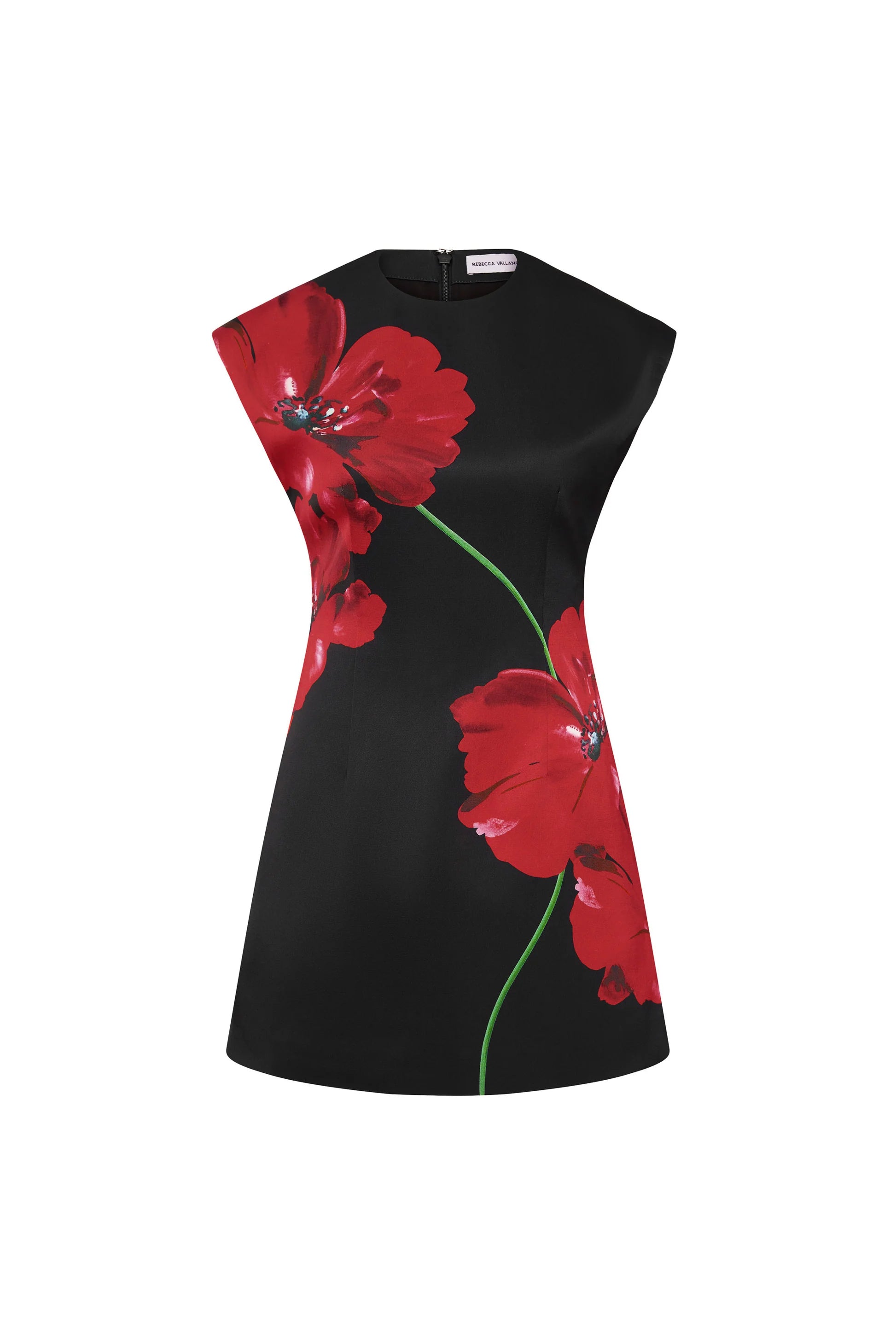Chaya Mini Dress - Poppy Red Flowy Summer Dress for Women | Casual & Party Wear | Perfect for Beach, Date Night & Outdoor Events
