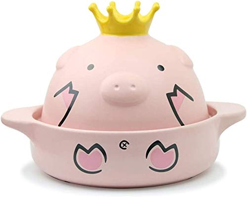 Non-Stick Ceramic Casserole Dish with Lid - 1.3L Heat-Resistant Round Stew Pot with Handle - Safe for Kids & Family Meals - Perfect for Baking, Roasting & Serving Dishes