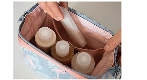 TREXEE Women's Travel Toiletry Bag - Waterproof Makeup Organizer & Cosmetic Case with Multiple Pockets, Perfect for Grooming Essentials on Vacation, Gym, or Daily Use (Blue)