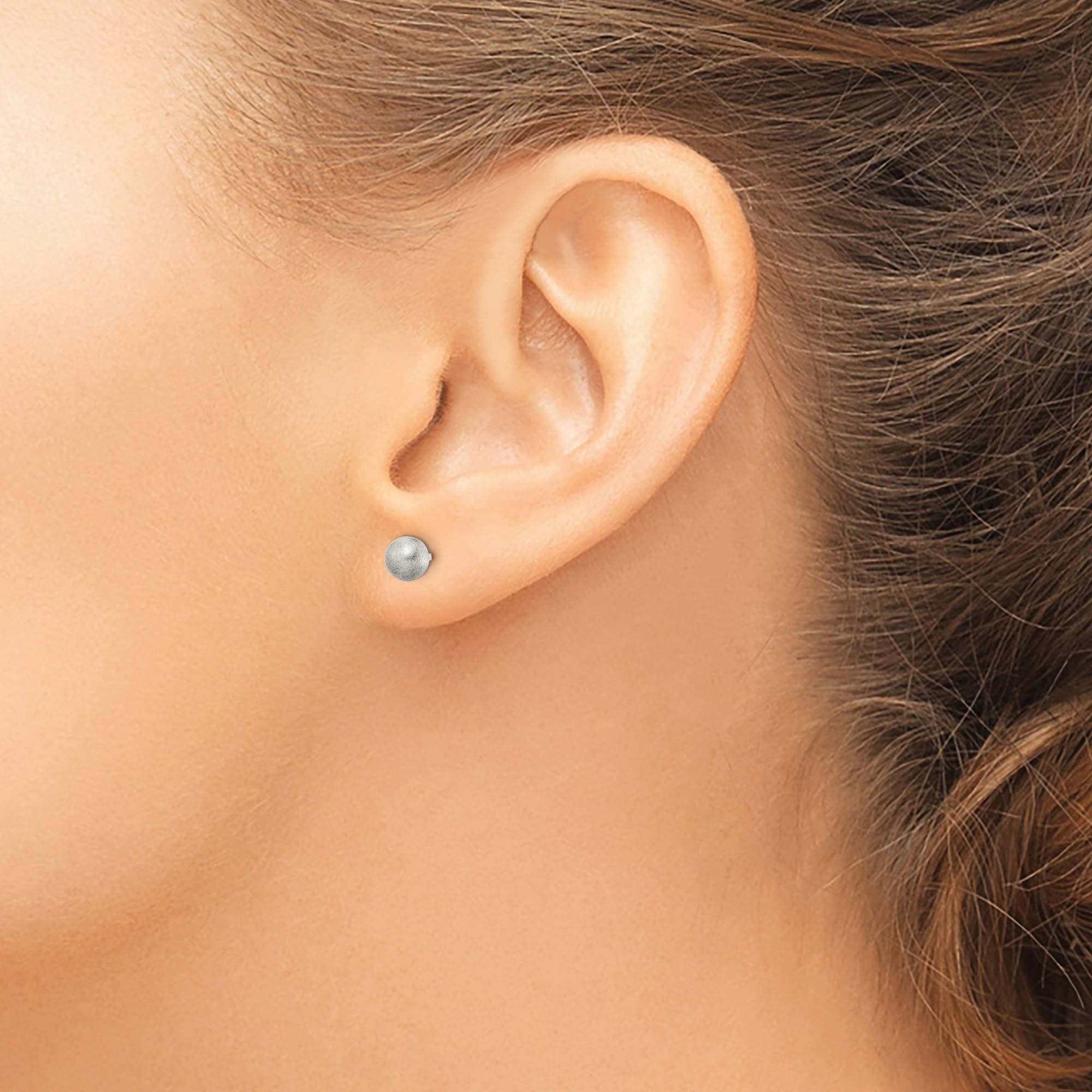Sterling Silver Polished Laser-Cut Post Earrings 5x5mm - Elegant Minimalist Stud Earrings for Women, Perfect for Everyday Wear, Office & Special Occasions