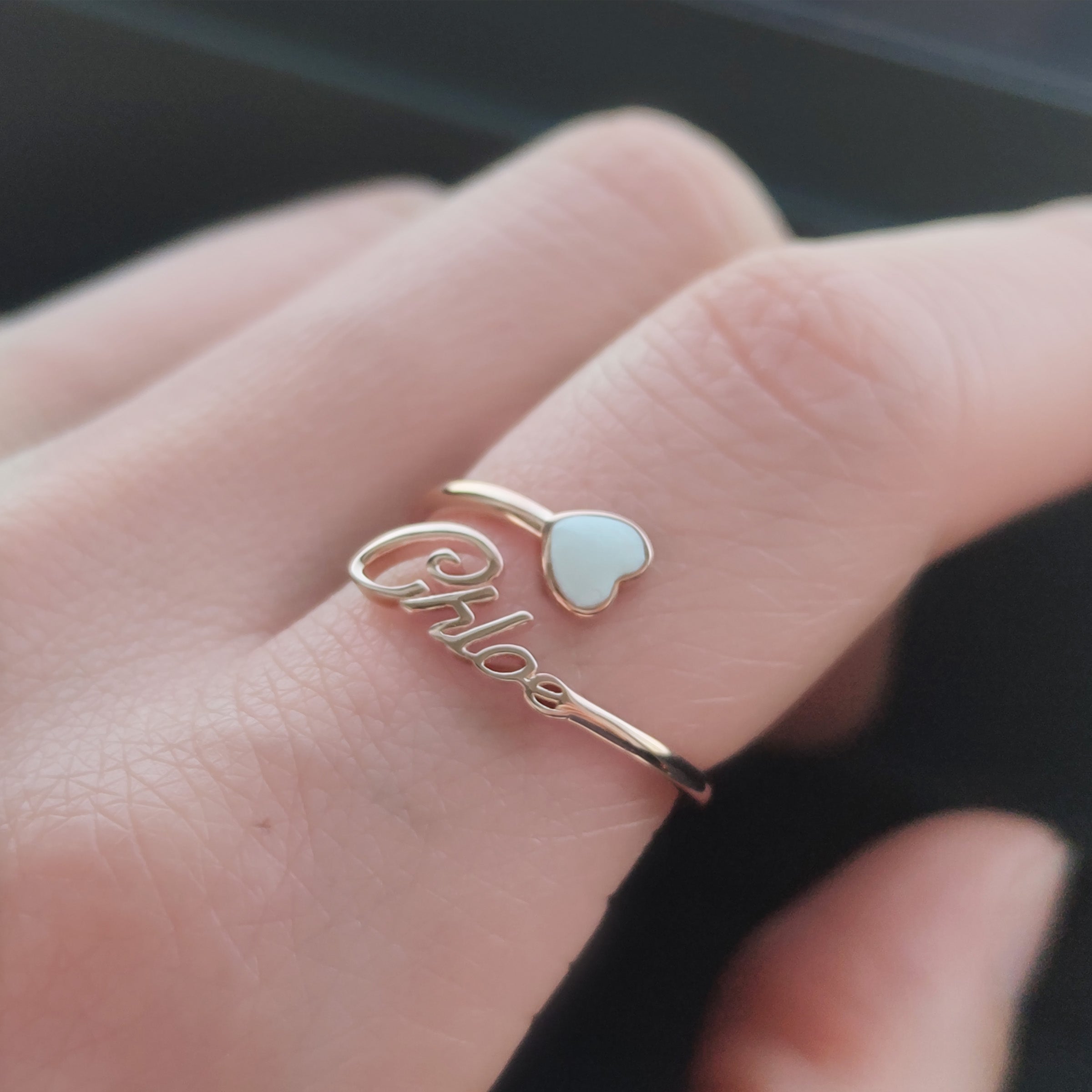 Evermine Personalized Breastmilk Ring - Custom Name Ring for Moms, Unique Baby Gift - Perfect for Mother's Day, Baby Showers & Breastfeeding Mementos