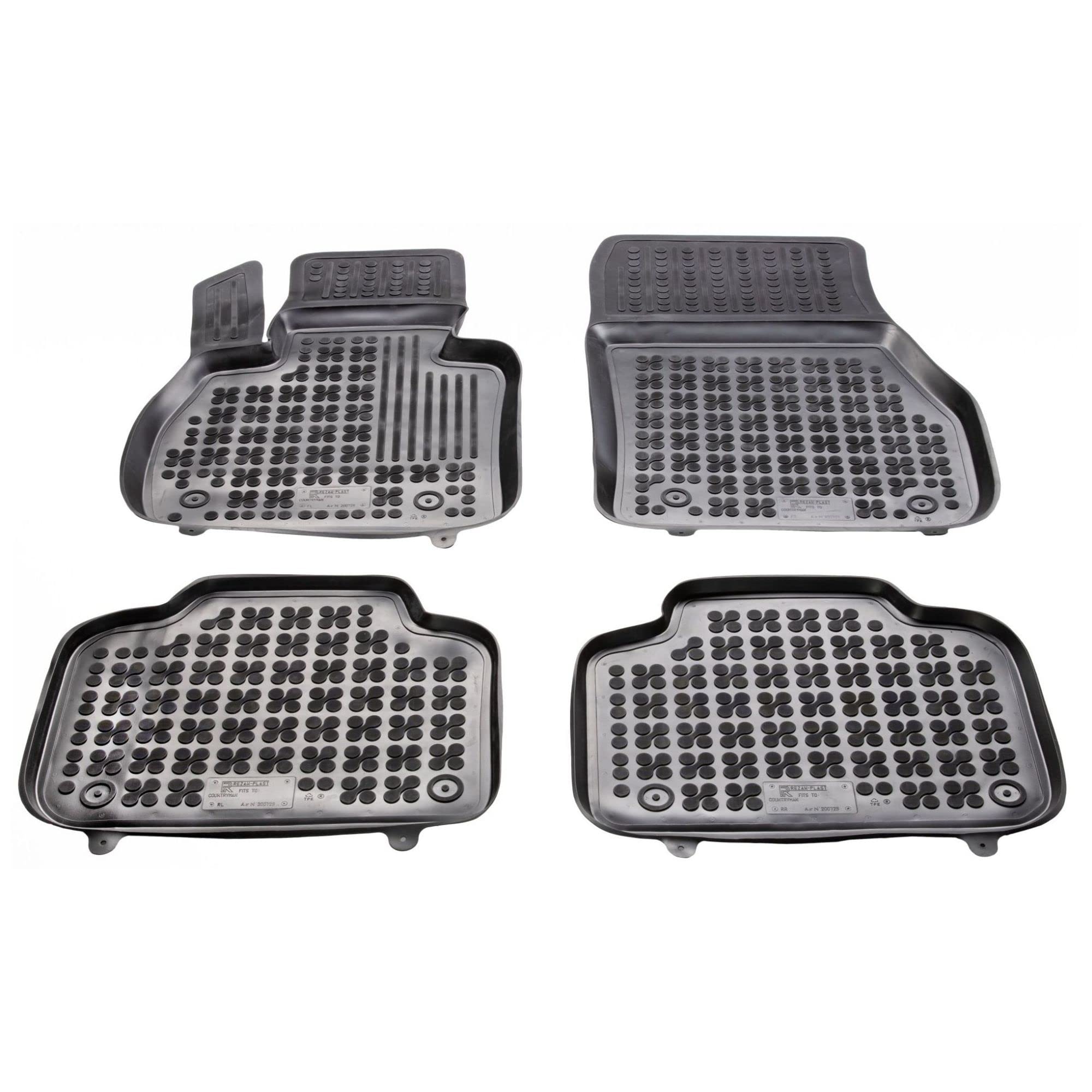 Premium All-Weather Custom Fit Car Floor Mats for 2002-2012 Mini Cooper One & 2017-2024 Mini Cooper Countryman - Anti-Slip, Tailored Protection, Black Interior Accessories - Perfect for Daily Commute, Road Trips & Harsh Weather Conditions
