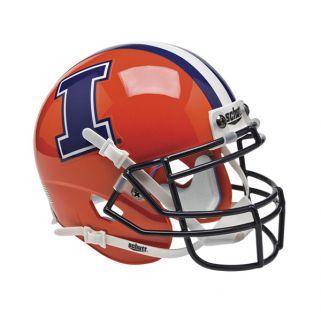 Illinois Fighting Illini College Football Collectible Mini Helmet - Authentic NCAA Replica - FANZ Collectibles - Perfect for Game Day Decor, Sports Memorabilia Display, and Fan Gifts