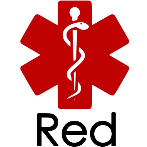 Red SOL 8mm Cuban Chain Custom Medical Alert ID Bracelets