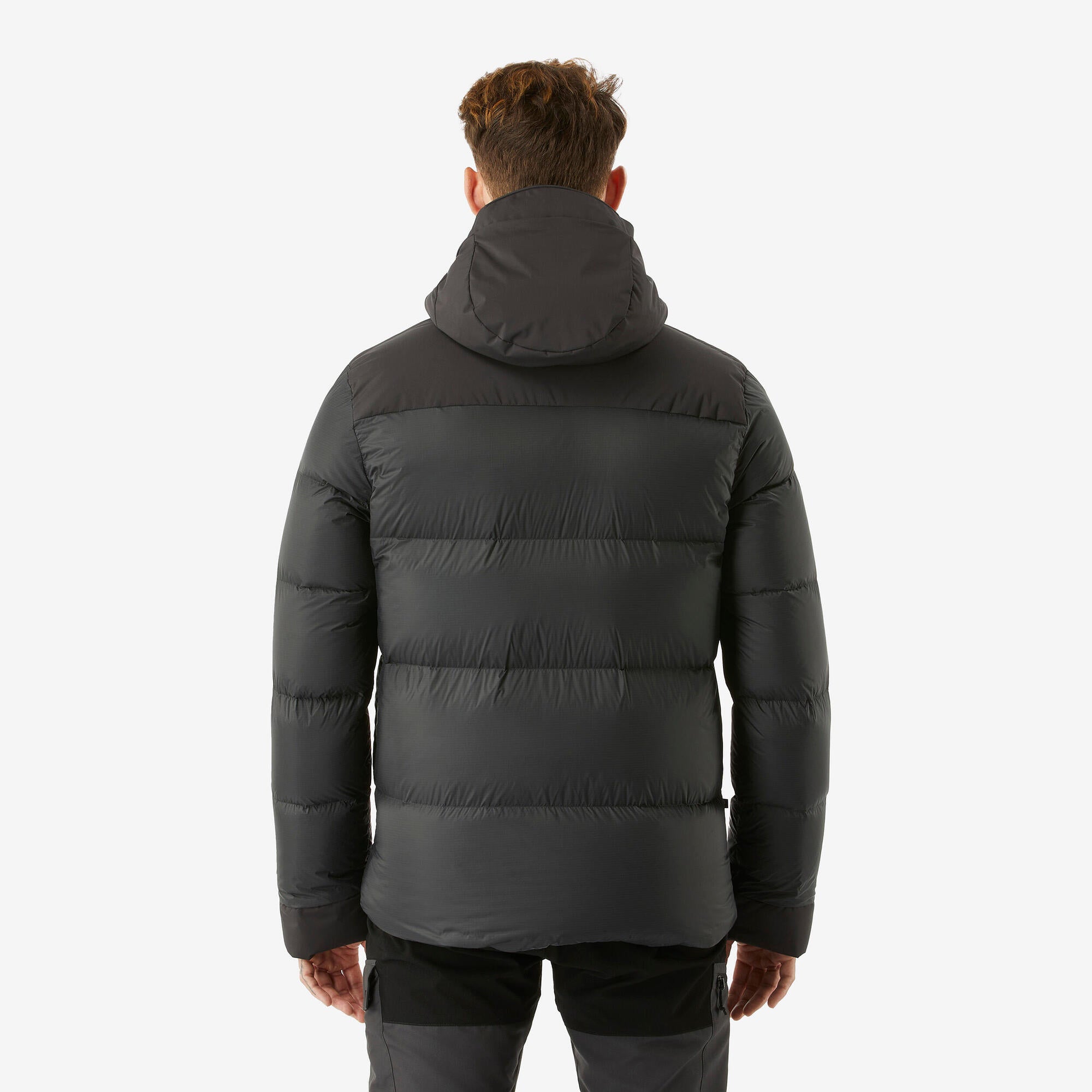 Forclaz Men's MT900 Hooded Down Puffer Jacket - Lightweight Winter Coat, Waterproof & Windproof, Warm Insulated Outdoor Jacket for Hiking, Skiing, and Cold Weather Activities