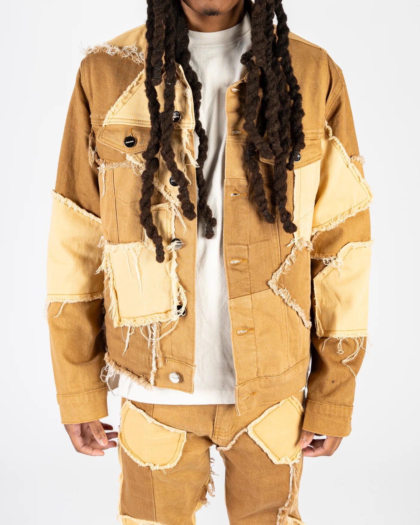 PHEELINGS Vintage Denim Jacket for Men & Women - Retro Distressed Denim Coat for Casual Outfits & Streetwear Fashion