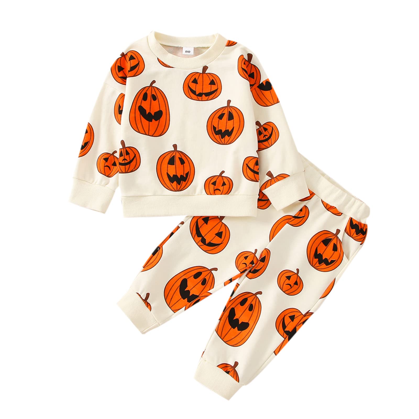 Halloween Baby Outfit Pumpkin Onesie Set for Boys & Girls - Perfect for Trick-or-Treating