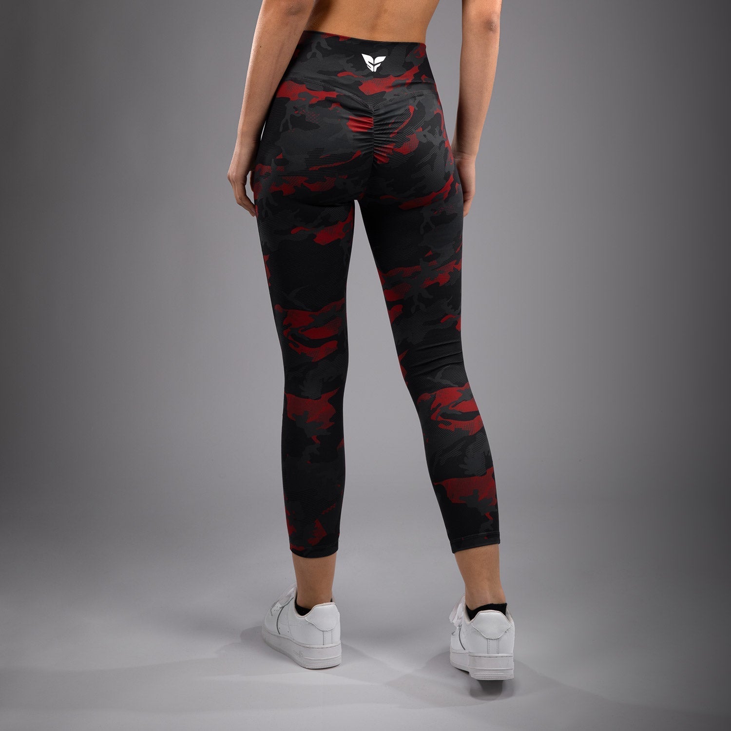 Venum x Sophia Rose Women’s 7/8 Leggings - Urban Red Camo Print High Waist Yoga Pants for Workout, Running & Gym - Comfortable & Stylish Activewear