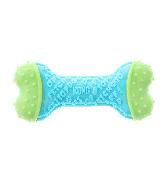 Kong CoreStrength Interactive Dog Chew Toy - Durable Rubber Bone for Aggressive Chewers - Perfect for Large Dogs, Puppy Teething & Training - Indoor & Outdoor Play