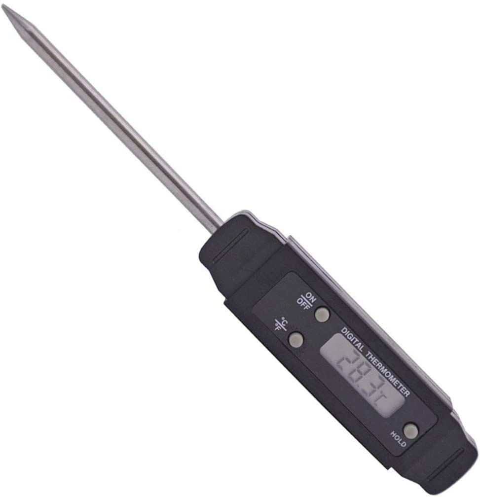 Digital Kitchen Thermometer - Accurate LCD Temperature Probe for Cooking, Baking, BBQ, Milk & Food - Instant Read Meat Thermometer for Grilling, Roasting, Candy Making & Home Kitchen Use