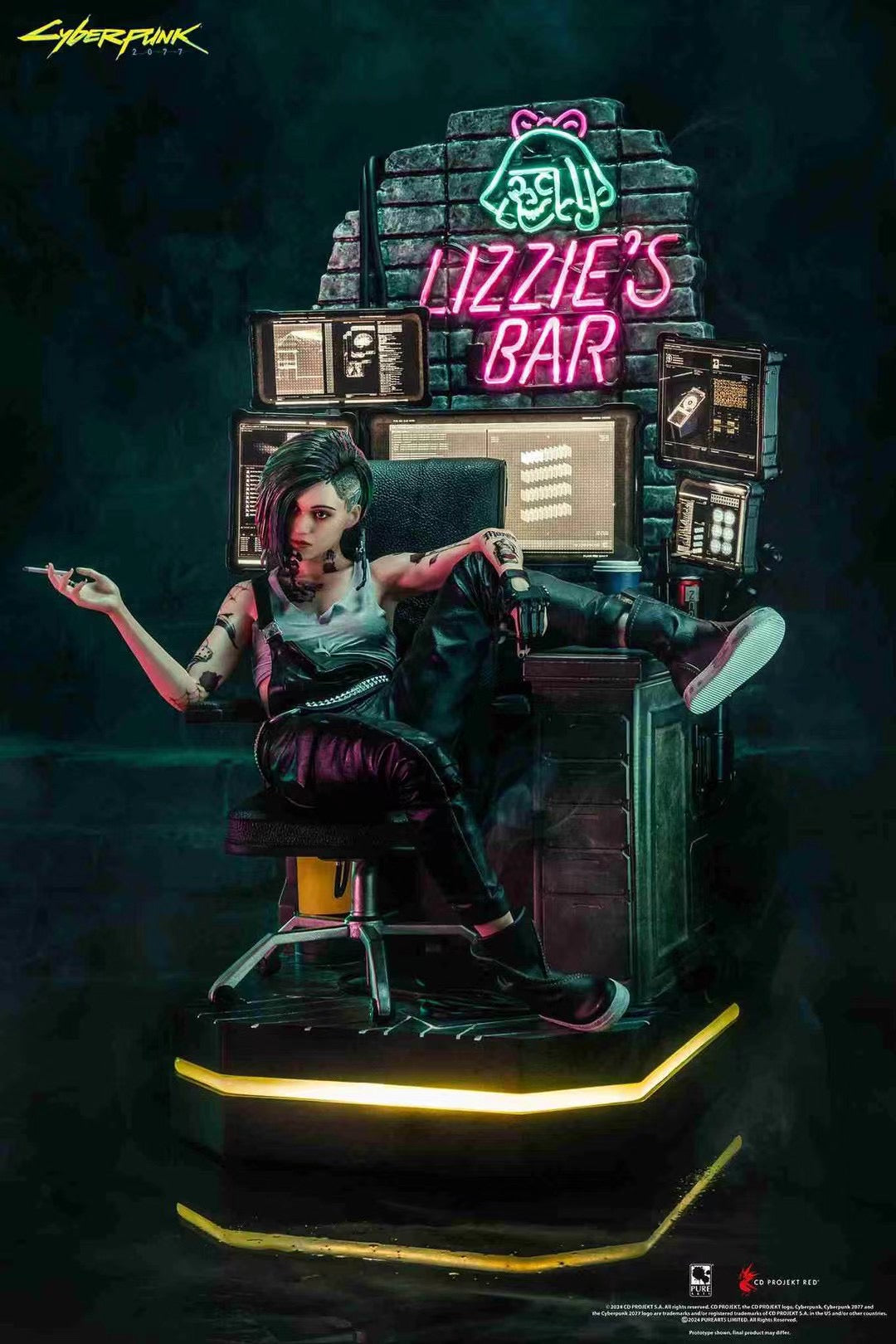 PureArts Licensed Cyberpunk 2077 Judy Alvarez Collectible Figure - Official Merchandise for Gamers & Collectors | Perfect for Display, Gaming Room Decor, and Cyberpunk Fans