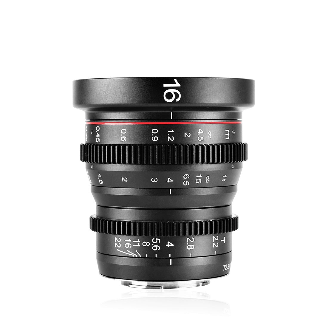 Meike Cinema Prime 16mm T2.2 MFT Lens for Micro Four Thirds Cameras - Professional Wide-Angle Cine Lens for Filmmaking, Vlogging & Photography