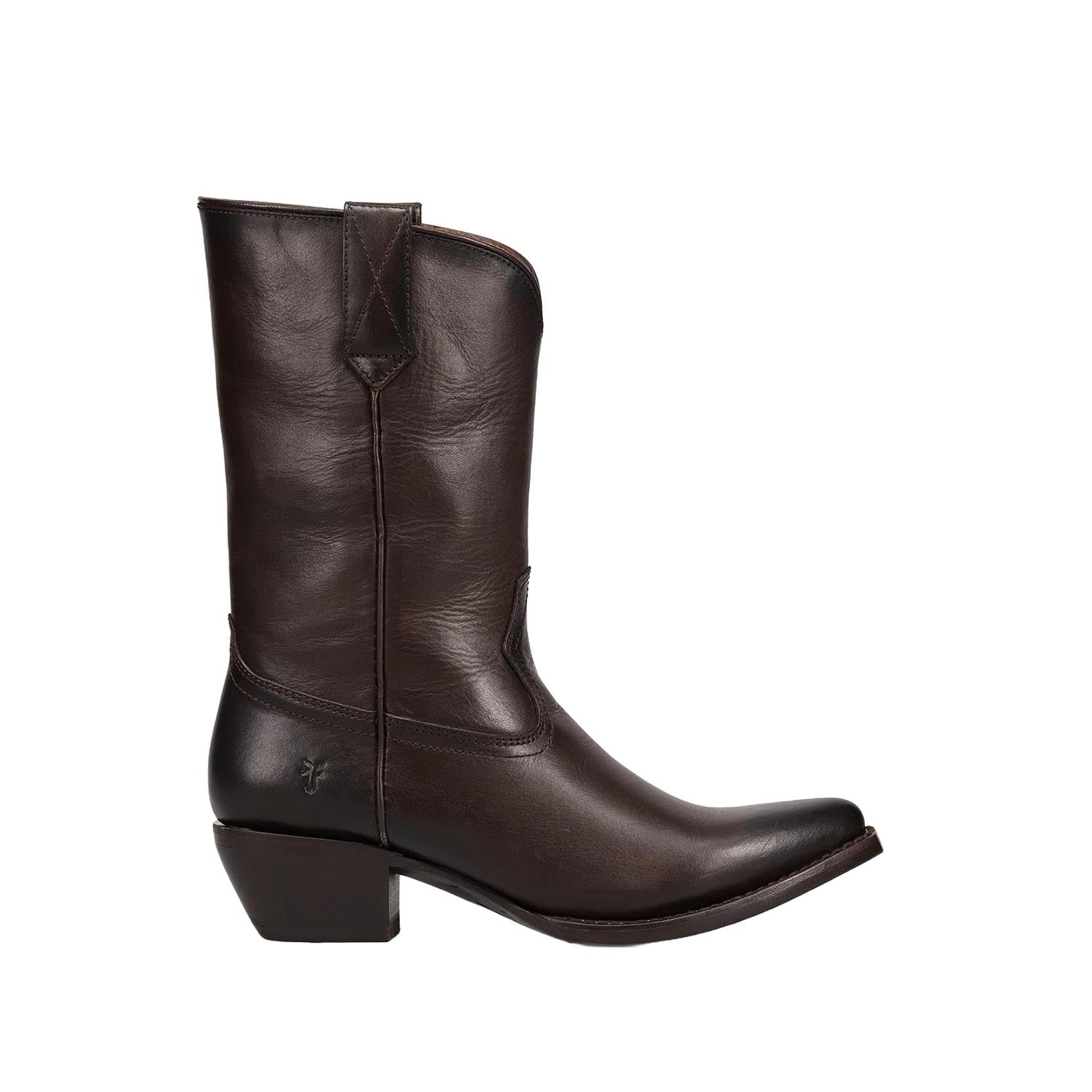 Frye Women's 40624 Leather Boots in Brown - Comfortable & Stylish Mid-Calf Boots for Everyday Wear, Work & Casual Outfits
