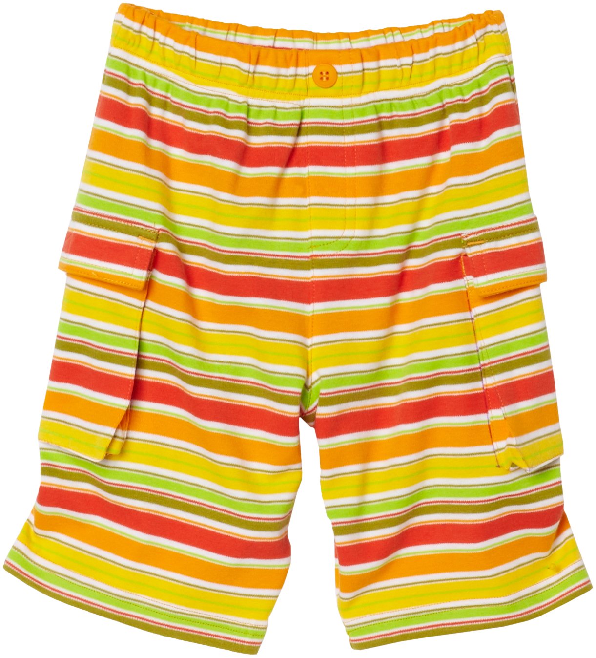 Zutano Little Boys' Fruit Stripe Cargo Shorts - Comfortable Cotton Summer Play Shorts for Toddler Outdoor Activities & Beach Vacations