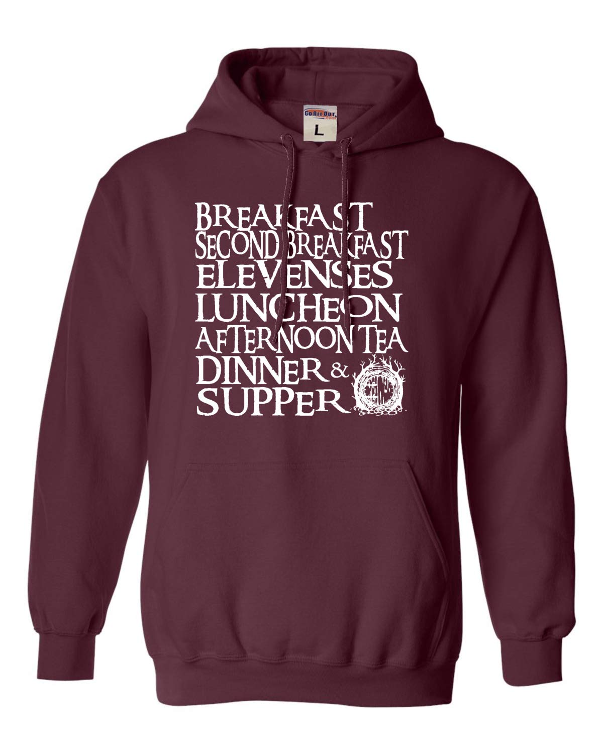 Go All Out The Seven Daily Meals Hoodie - Unisex Pullover Sweatshirt for Men & Women | Casual Streetwear, Gym, Lounge & Outdoor Activities