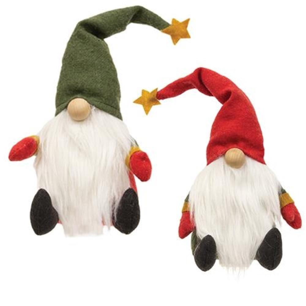 Festive Christmas Gnome Decorations - Set of 2 Adorable Holiday Gnomes for Home, Yard & Gift Giving | Perfect for Mantel, Tabletop & Outdoor Holiday Displays