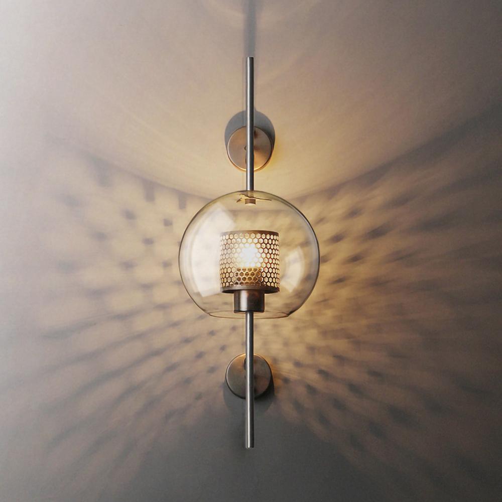 Chiswick Modern Glass Wall Light Fixture - Sleek Indoor/Outdoor Sconce for Living Room, Bedroom, or Patio Lighting