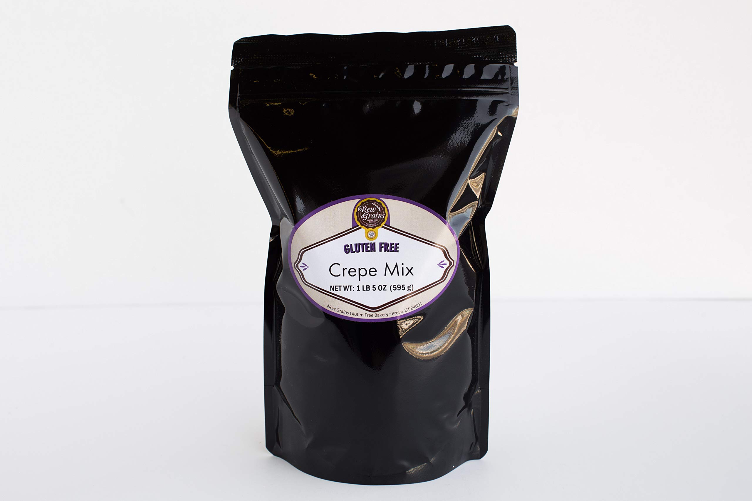 Gluten Free Crepe Mix - New Grains All Natural Pancake & Waffle Batter (21 oz) - Perfect for Breakfast, Brunch & Keto-Friendly Diets