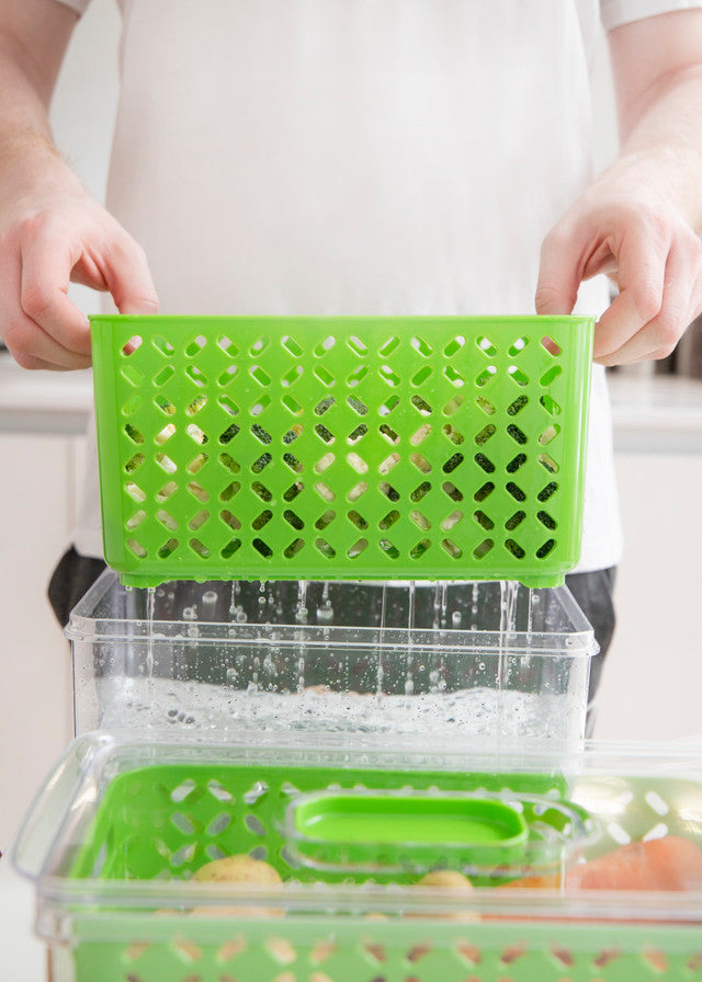 Fresh Keeper Food Storage Containers - Airtight, BPA-Free, Various Sizes (Small/Medium/Large) - Perfect for Meal Prep, Leftovers & Pantry Organization - Eco-Friendly Green Kitchen Essentials