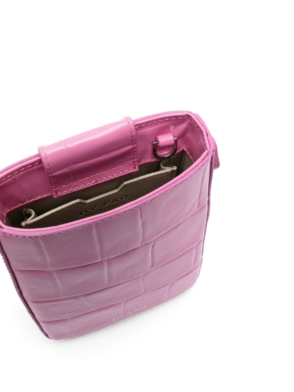 By Far Bags Fuchsia Crossbody Bag for Women - Stylish Leather Shoulder Purse for Everyday Use, Date Night & Travel Accessories
