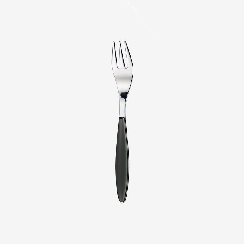 Guzzini Feeling Dessert Fork - Elegant Stainless Steel Cake Fork for Desserts, Pastries, and Fine Dining - Perfect for Parties, Weddings, and Home Entertaining
