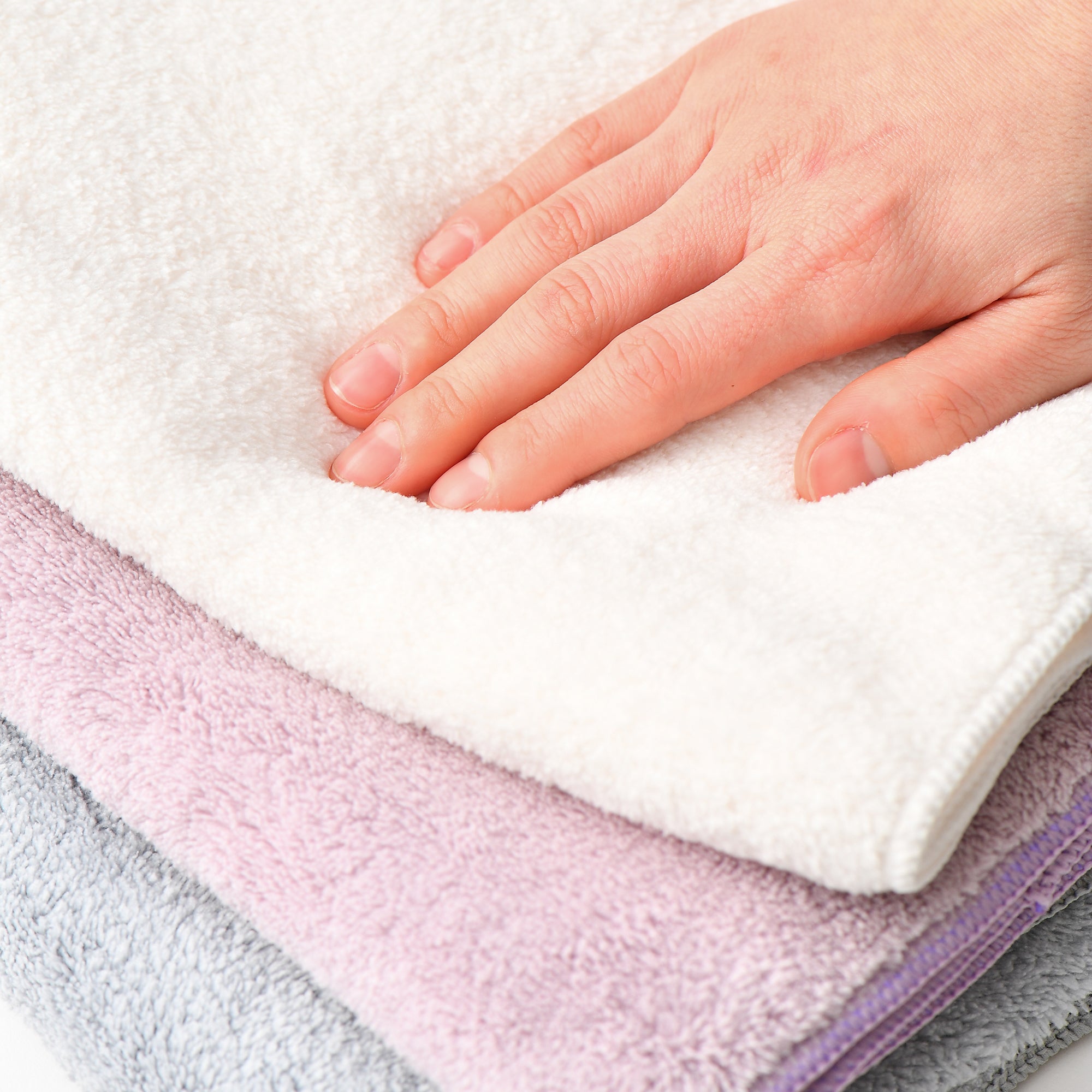 Premium Microfiber Face Towel - Soft & Absorbent Ivory Facial Cloth for Skincare, Makeup Removal & Travel - Gentle Exfoliation & Quick Drying