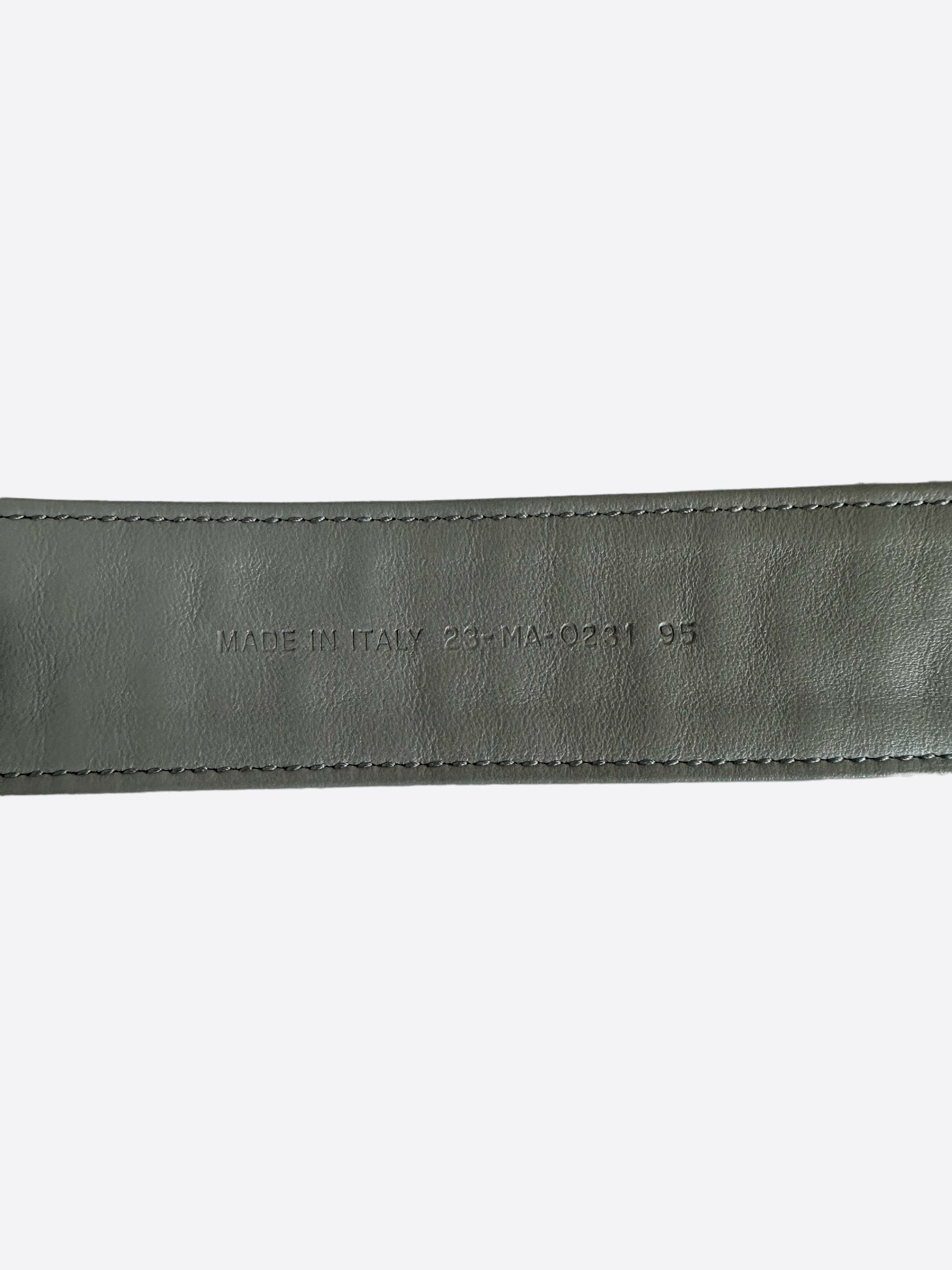 Dior Grey Oblique Gold Buckle Reversible Belt for Men & Women | Luxury Designer Fashion Accessory for Casual & Formal Outfits
