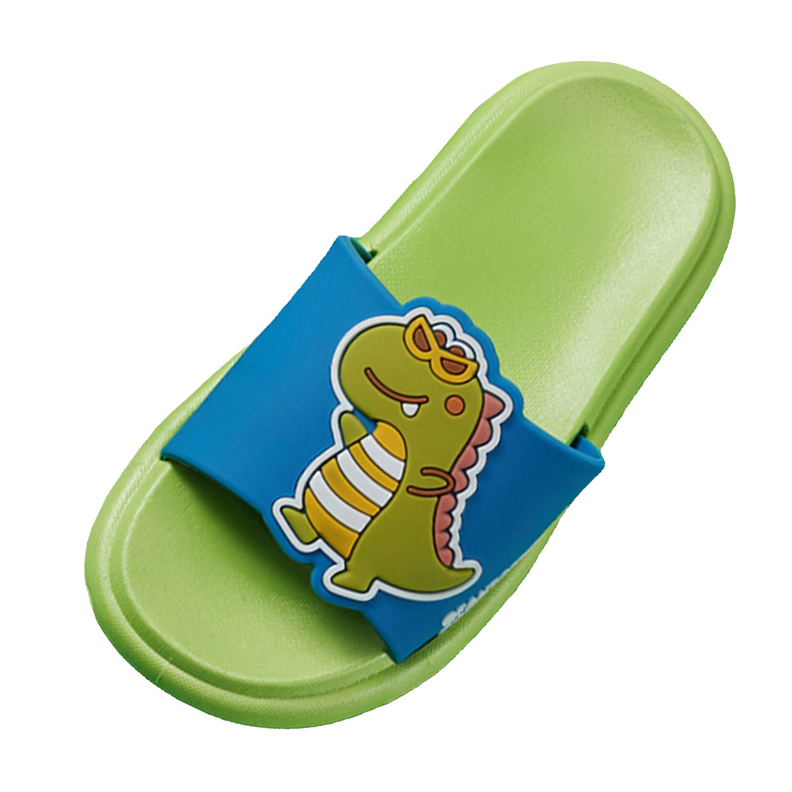 Dinosaur Cartoon Baby Slippers - Non-Slip Toddler Boys Sandals for Shower & Sports | Cute Kids Indoor/Outdoor Slippers for Playtime & Bath Time