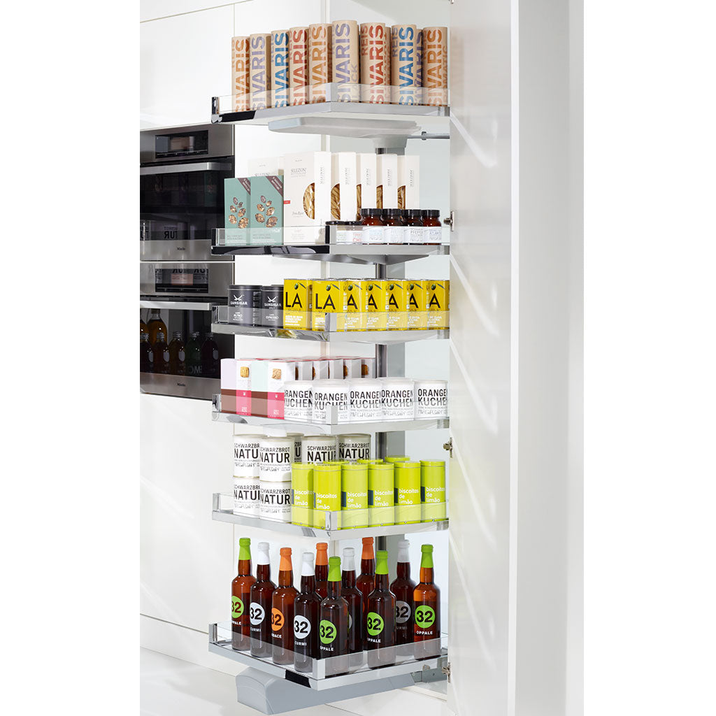 Convoy Lavido Pull Out Pantry Organizer - Expandable Kitchen Cabinet Storage Shelf for Spices, Canned Goods & Pantry Items - Perfect for Small Spaces & Closet Organization