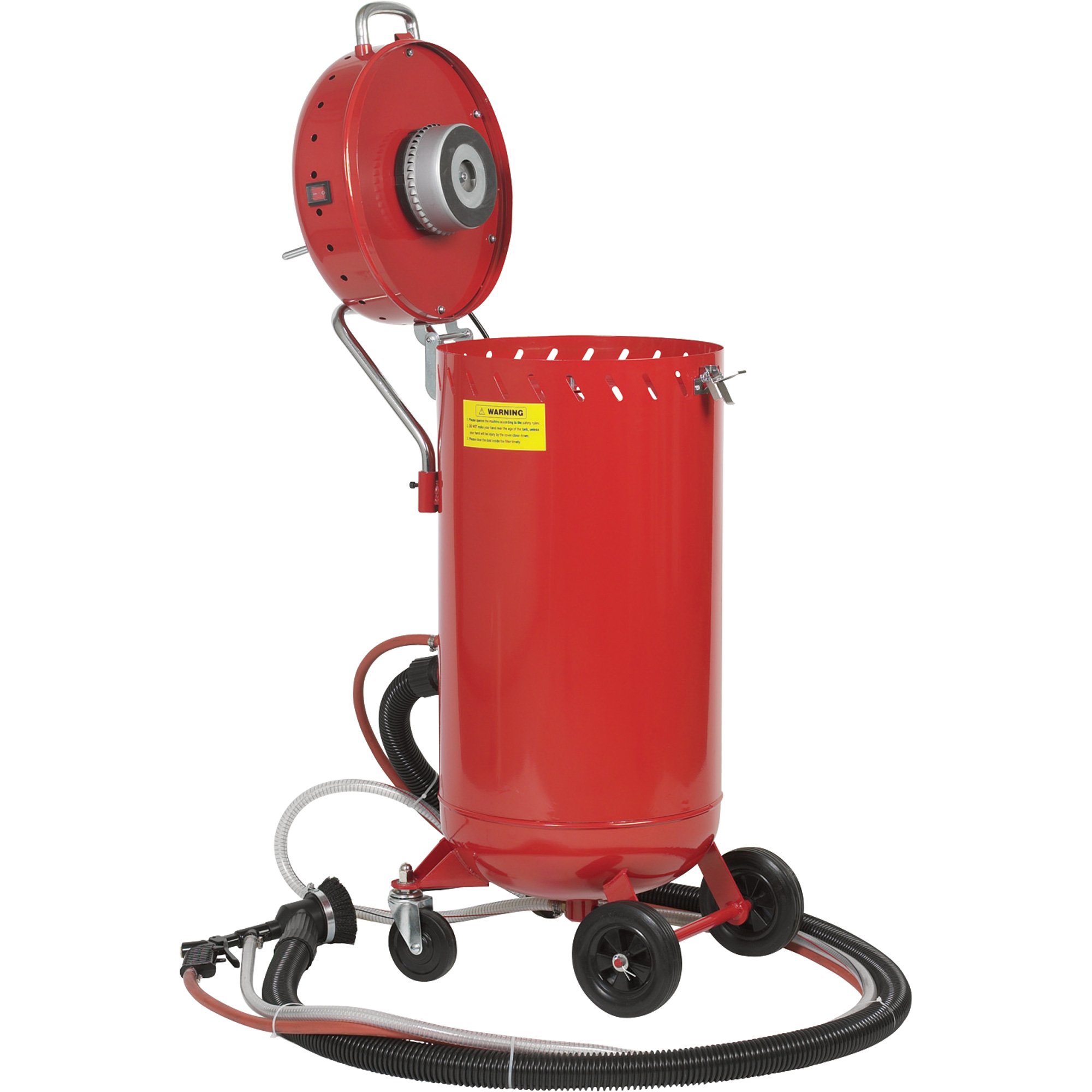 ASC41700 28 Gallon Vacuum Media Abrasive Blaster - Professional Sandblasting Equipment for Metal, Wood & Auto Restoration - Perfect for DIY Projects & Industrial Surface Preparation