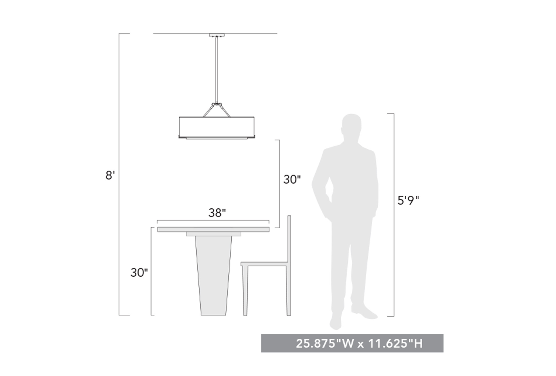 Percy 6-Light Modern Chandelier - Elegant Crystal Ceiling Light Fixture for Dining Room, Bedroom & Living Room Decor