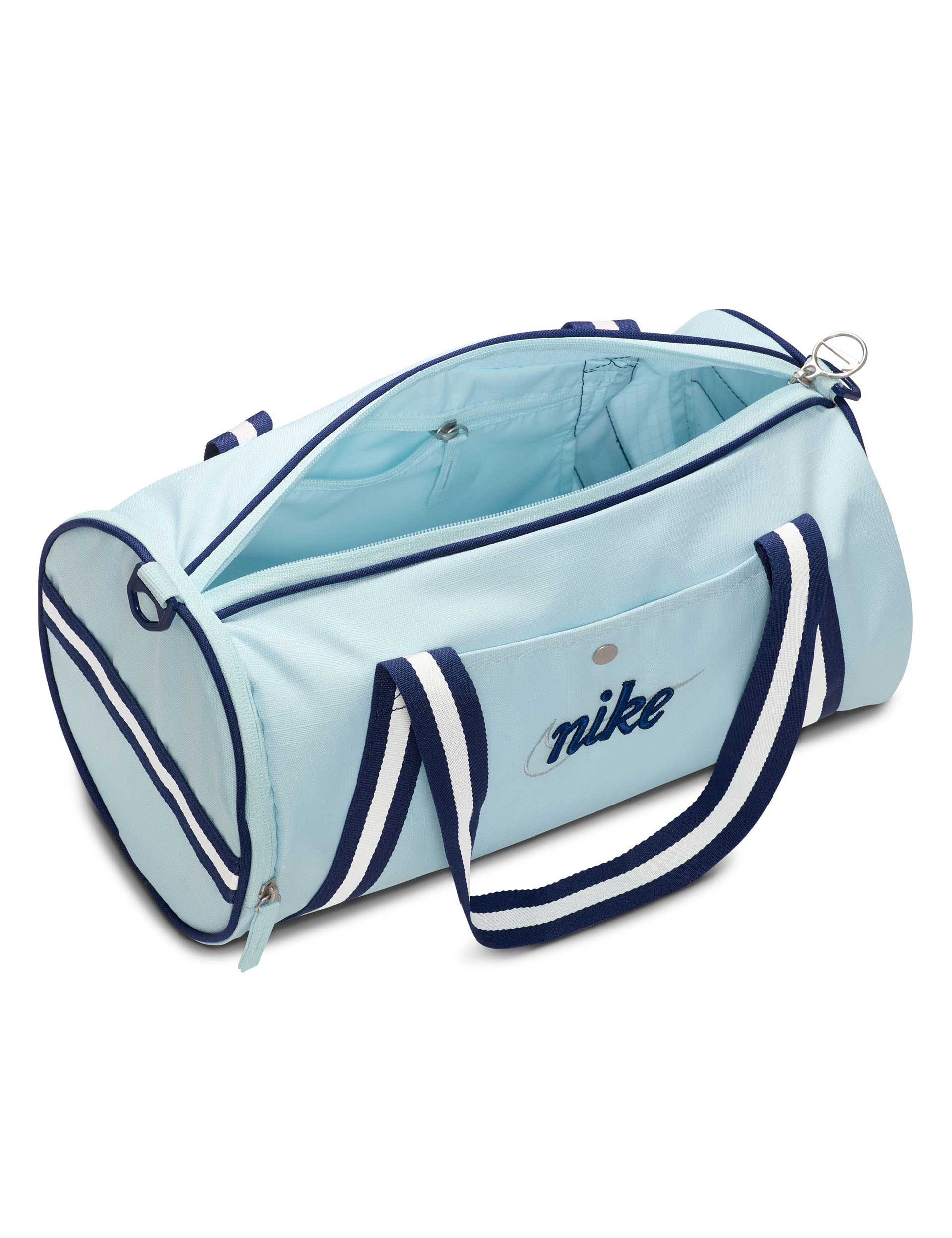 Vintage Heritage Retro Duffel Bag for Men & Women - Waterproof Travel Gym Duffle Bag with Shoulder Strap, Glacier Blue/Blue Void - Perfect for Gym, Travel, Camping & Weekend Getaways