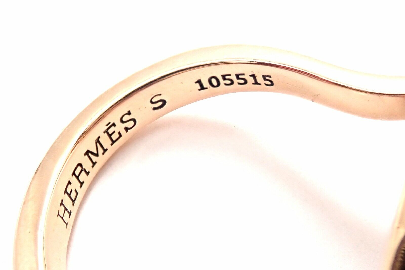 Authentic Hermes 18k Rose Gold Diamond Large Amethyst Ring - Luxury Jewelry for Women, Perfect for Weddings, Anniversaries & Special Occasions